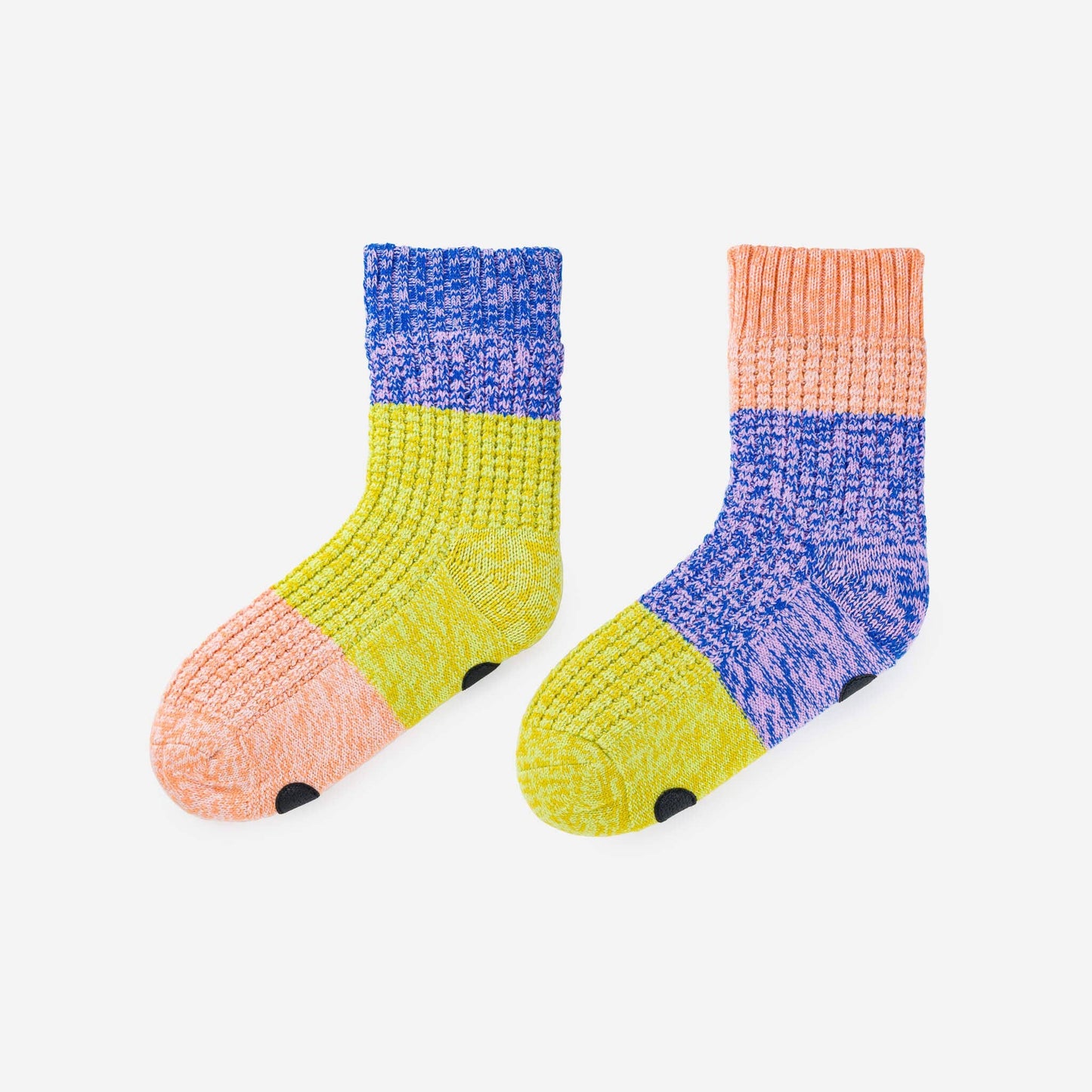 Trio Waffle House Socks: Pink Lime / L/XL - W 9.5-12.5<br>M 8-11 - PMA Store at the Portland Museum of Art, Maine