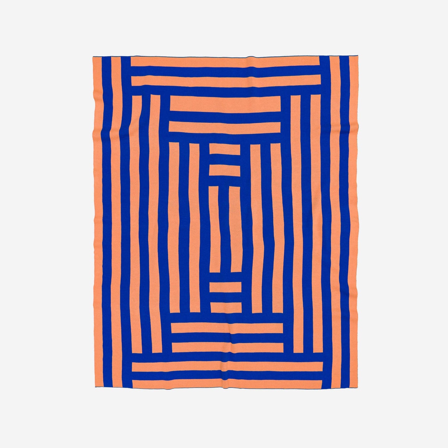 Columns Throw: Cobalt - PMA Store at the Portland Museum of Art, Maine