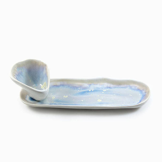 Alison Evans Ceramics - Oyster Sauce Bowl: Abalone & Tortoise