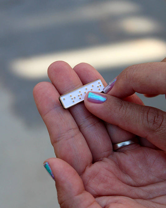 Pin Museum - Artist (Braille) • Enamel Pin - PMA Store at the Portland Museum of Art, Maine