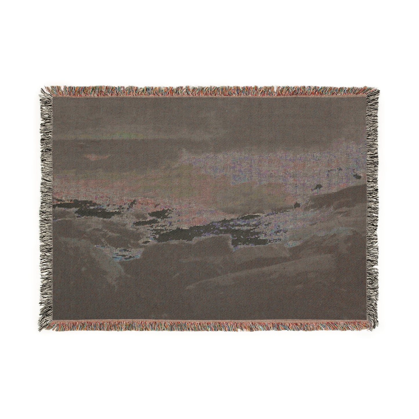 Winslow Homer Weather Beaten Woven Blanket – Cozy Ocean-Inspired Decor for Beach Lovers - PMA Store at the Portland Museum of Art, Maine