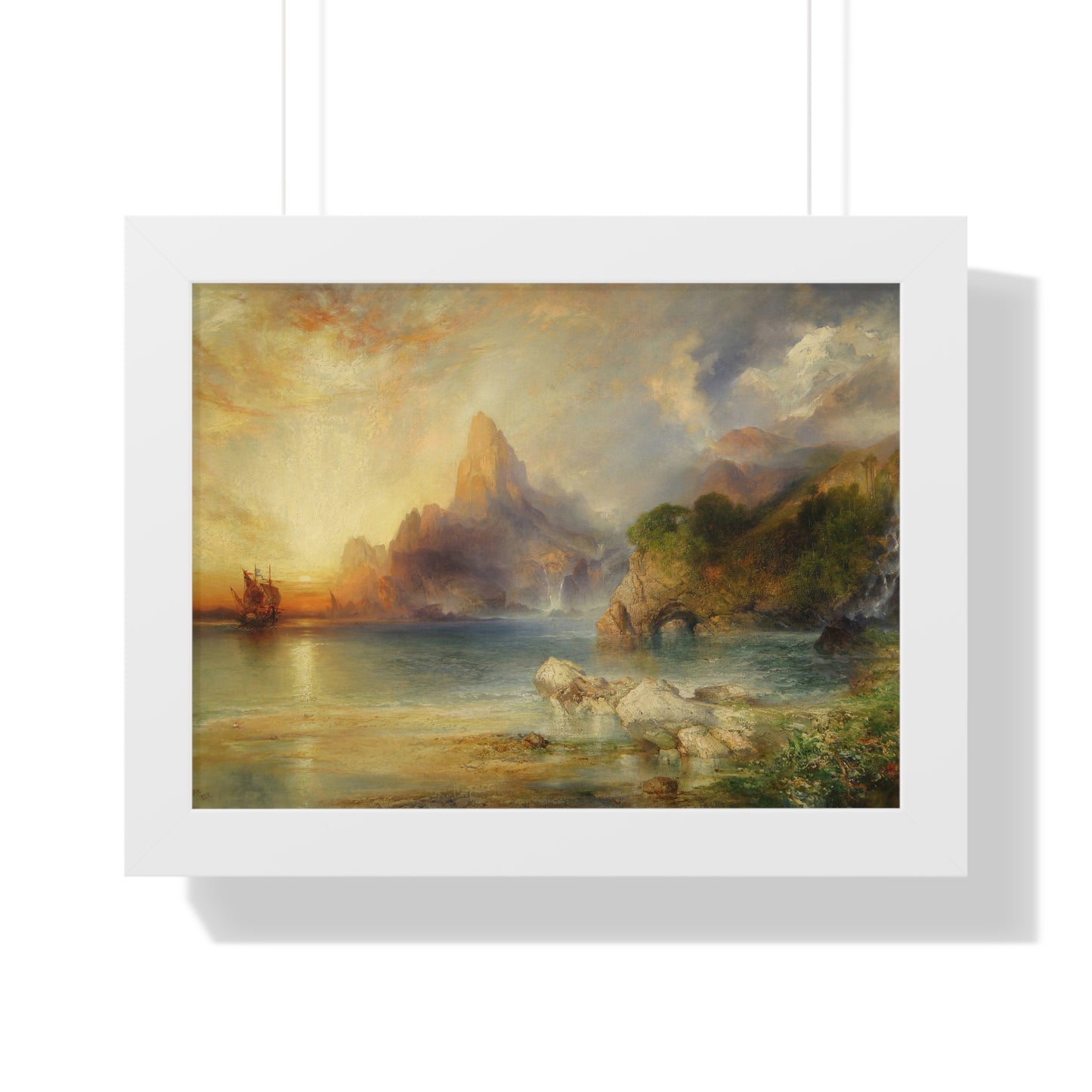 The Lotus Eaters, 1895 by Thomas Moran Framed Poster - Ideal Home Décor for Nature Lovers