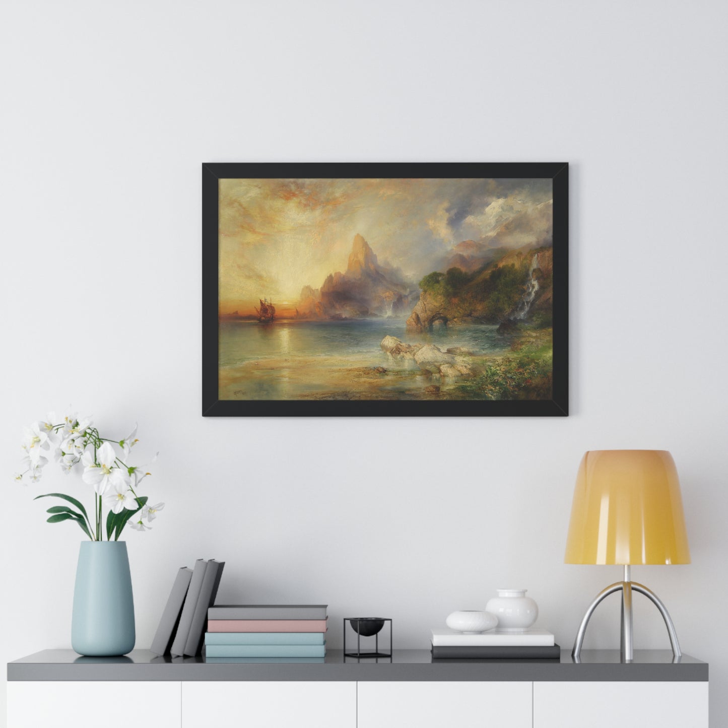 The Lotus Eaters, 1895 by Thomas Moran Framed Poster - Ideal Home Décor for Nature Lovers