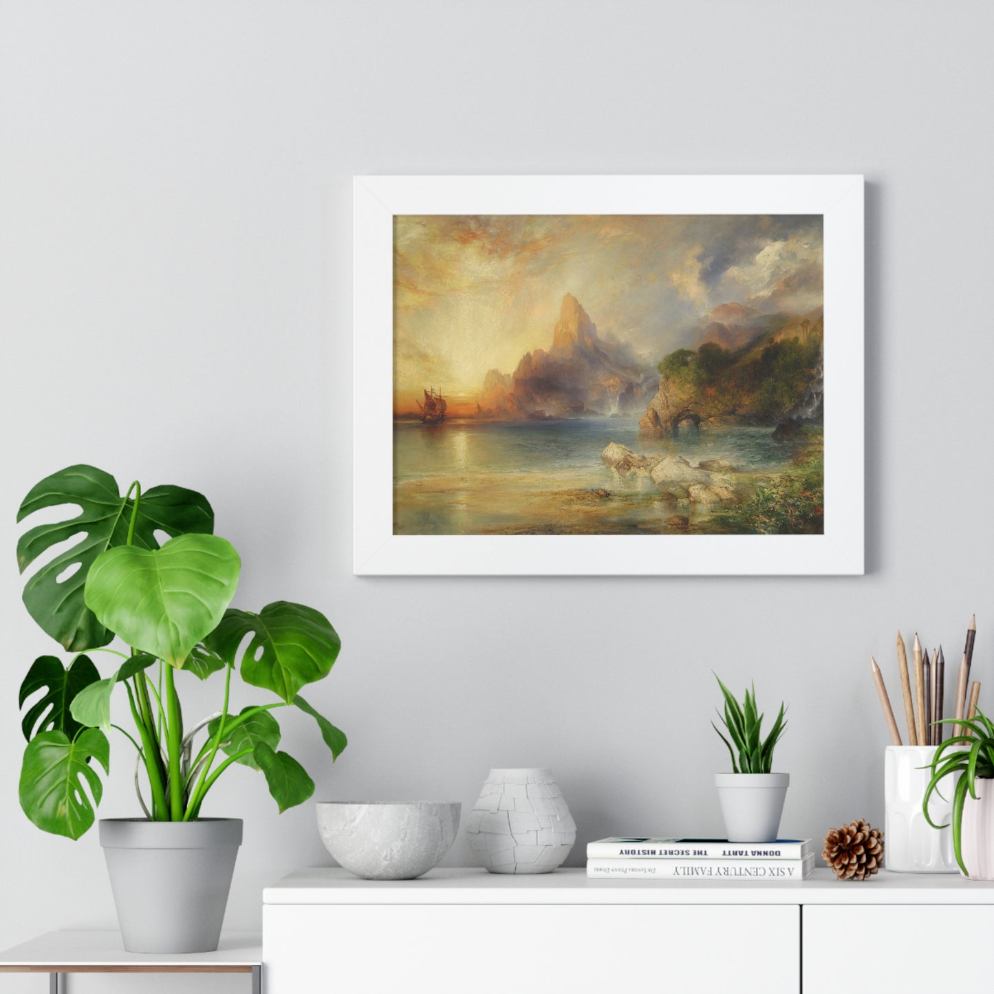 The Lotus Eaters, 1895 by Thomas Moran Framed Poster - Ideal Home Décor for Nature Lovers