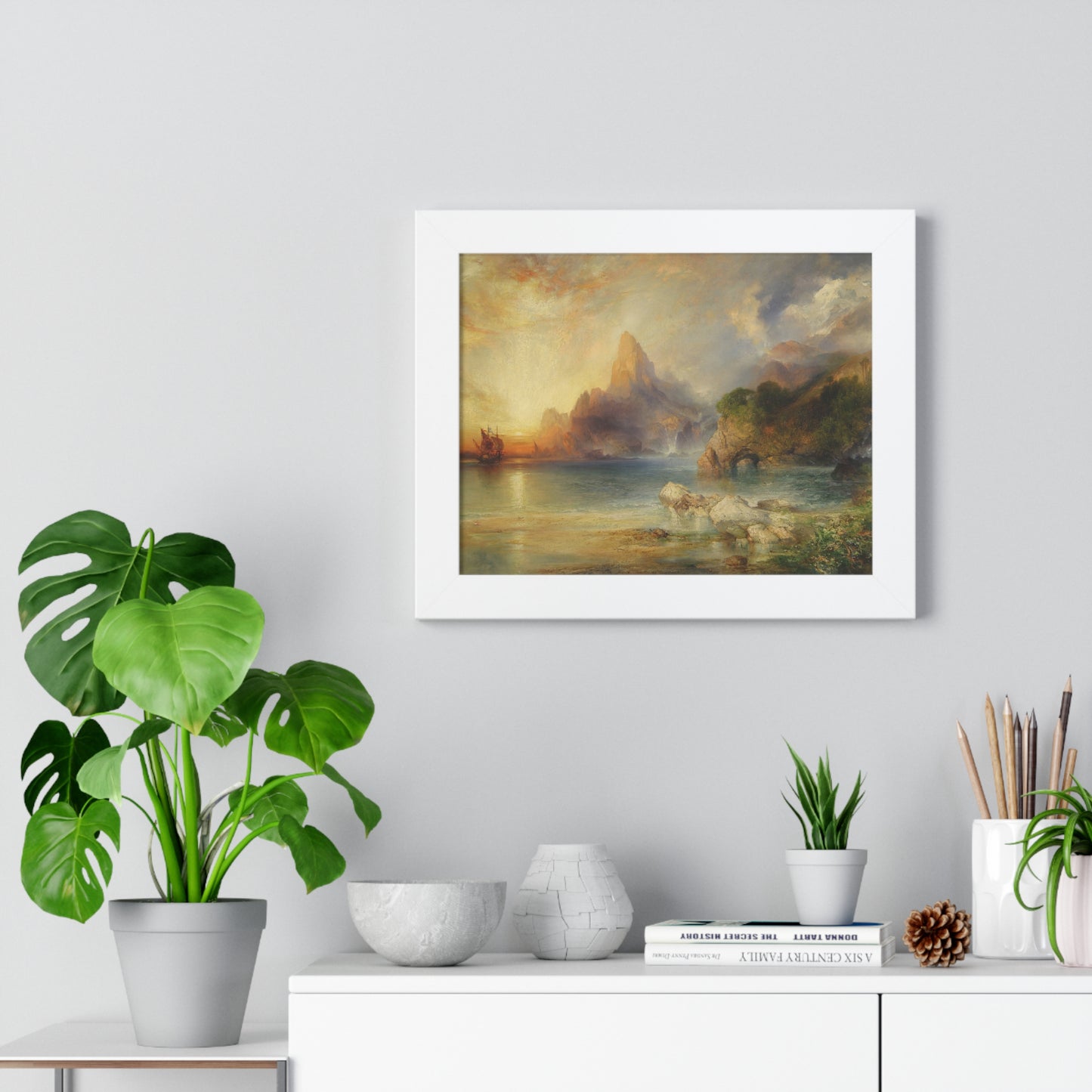 The Lotus Eaters, 1895 by Thomas Moran Framed Poster - Ideal Home Décor for Nature Lovers