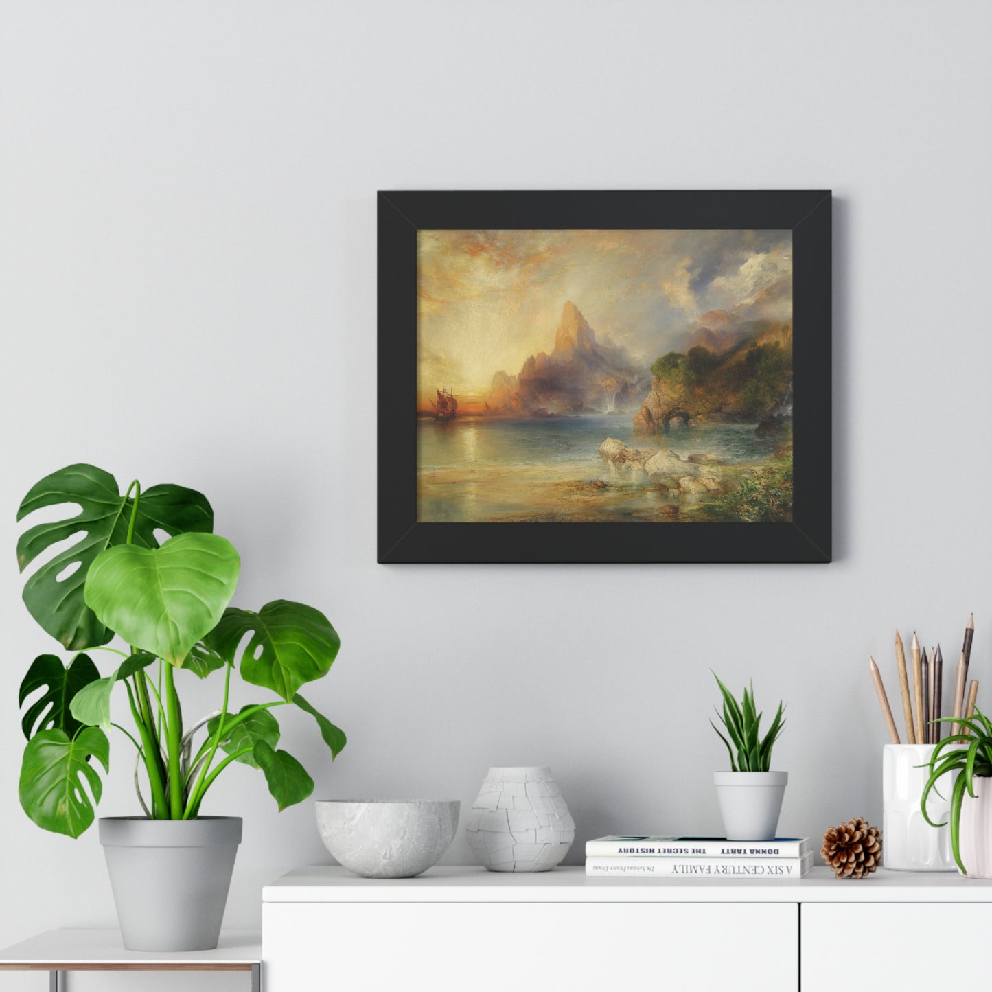 The Lotus Eaters, 1895 by Thomas Moran Framed Poster - Ideal Home Décor for Nature Lovers