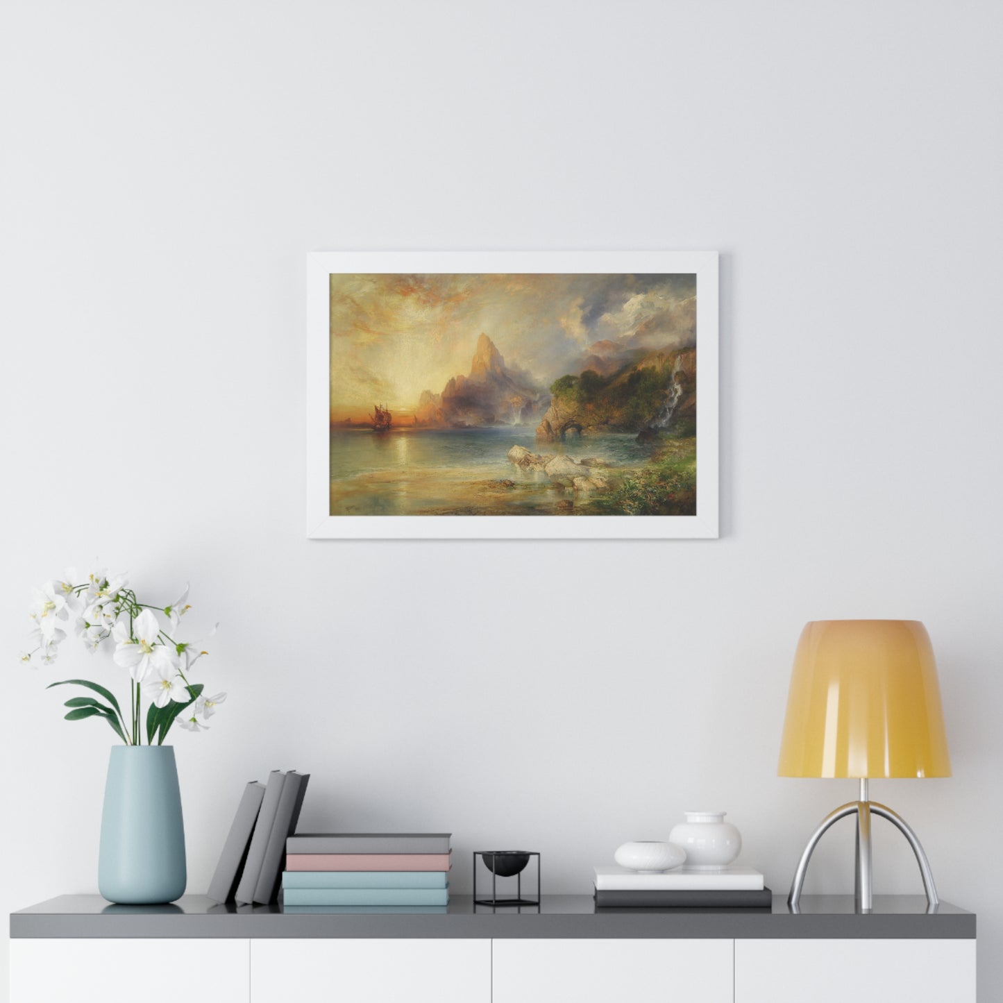 The Lotus Eaters, 1895 by Thomas Moran Framed Poster - Ideal Home Décor for Nature Lovers