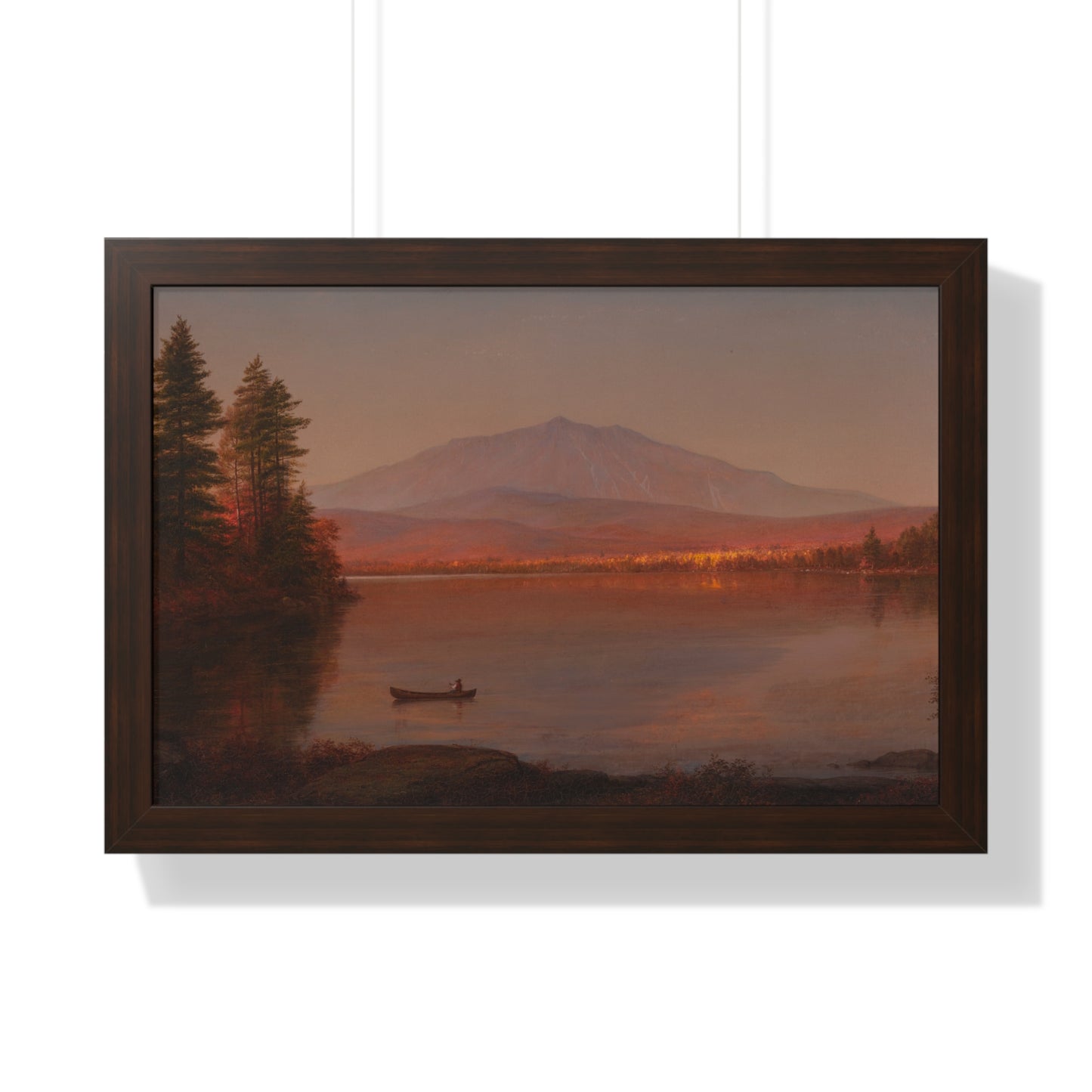 Mount Katahdin from Millinocket Camp by Frederic Edwin Church Serene Landscape Framed Poster | Wall Art, Home Decor, Nature Scene, Gift Idea, Office Decor, Rustic Style - PMA Store at the Portland Museum of Art, Maine