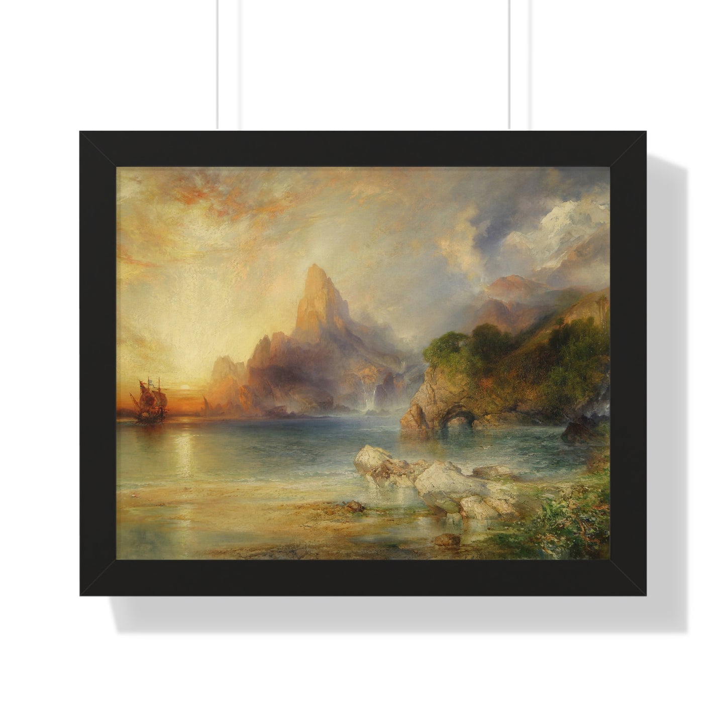 The Lotus Eaters, 1895 by Thomas Moran Framed Poster - Ideal Home Décor for Nature Lovers