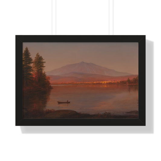Mount Katahdin from Millinocket Camp by Frederic Edwin Church Serene Landscape Framed Poster | Wall Art, Home Decor, Nature Scene, Gift Idea, Office Decor, Rustic Style - PMA Store at the Portland Museum of Art, Maine