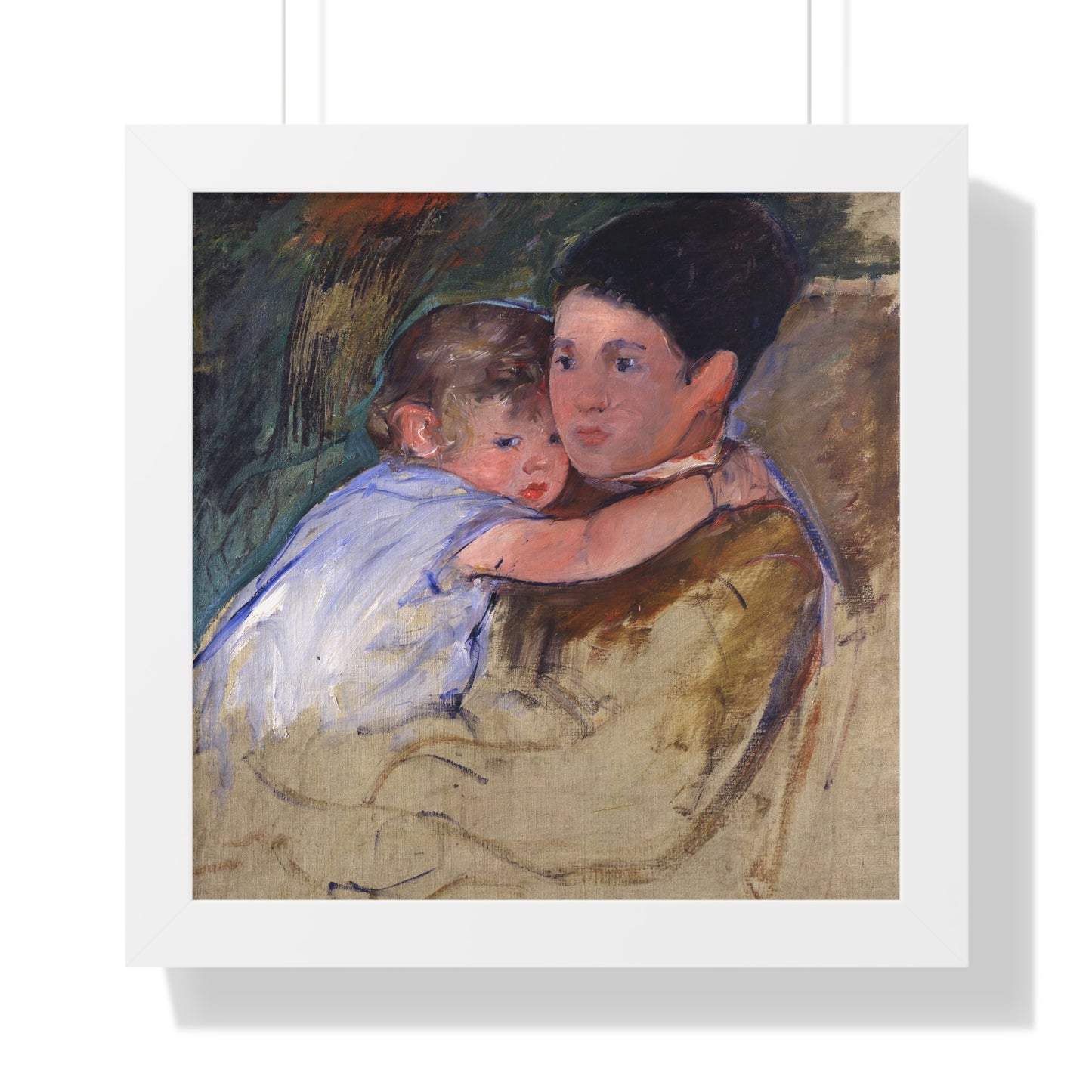 Anne and her Nurse, circa 1897, by Mary Cassatt Framed Poster - PMA Store at the Portland Museum of Art, Maine