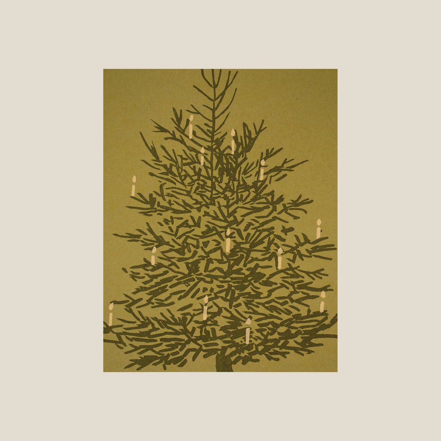 Kinaloon - Christmas tree card - PMA Store at the Portland Museum of Art, Maine