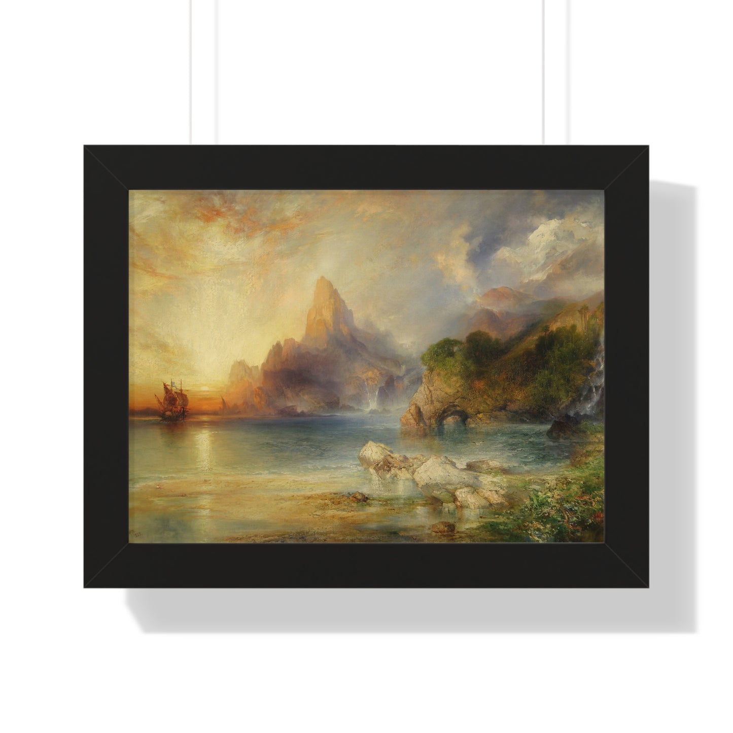 The Lotus Eaters, 1895 by Thomas Moran Framed Poster - Ideal Home Décor for Nature Lovers