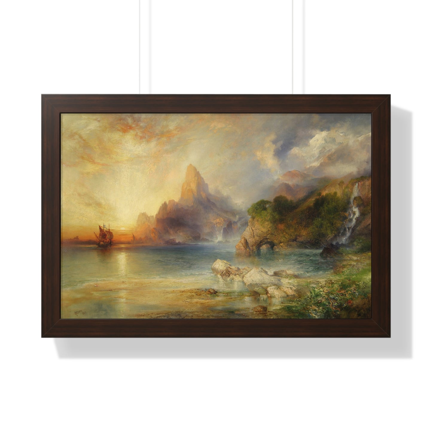 The Lotus Eaters, 1895 by Thomas Moran Framed Poster - Ideal Home Décor for Nature Lovers
