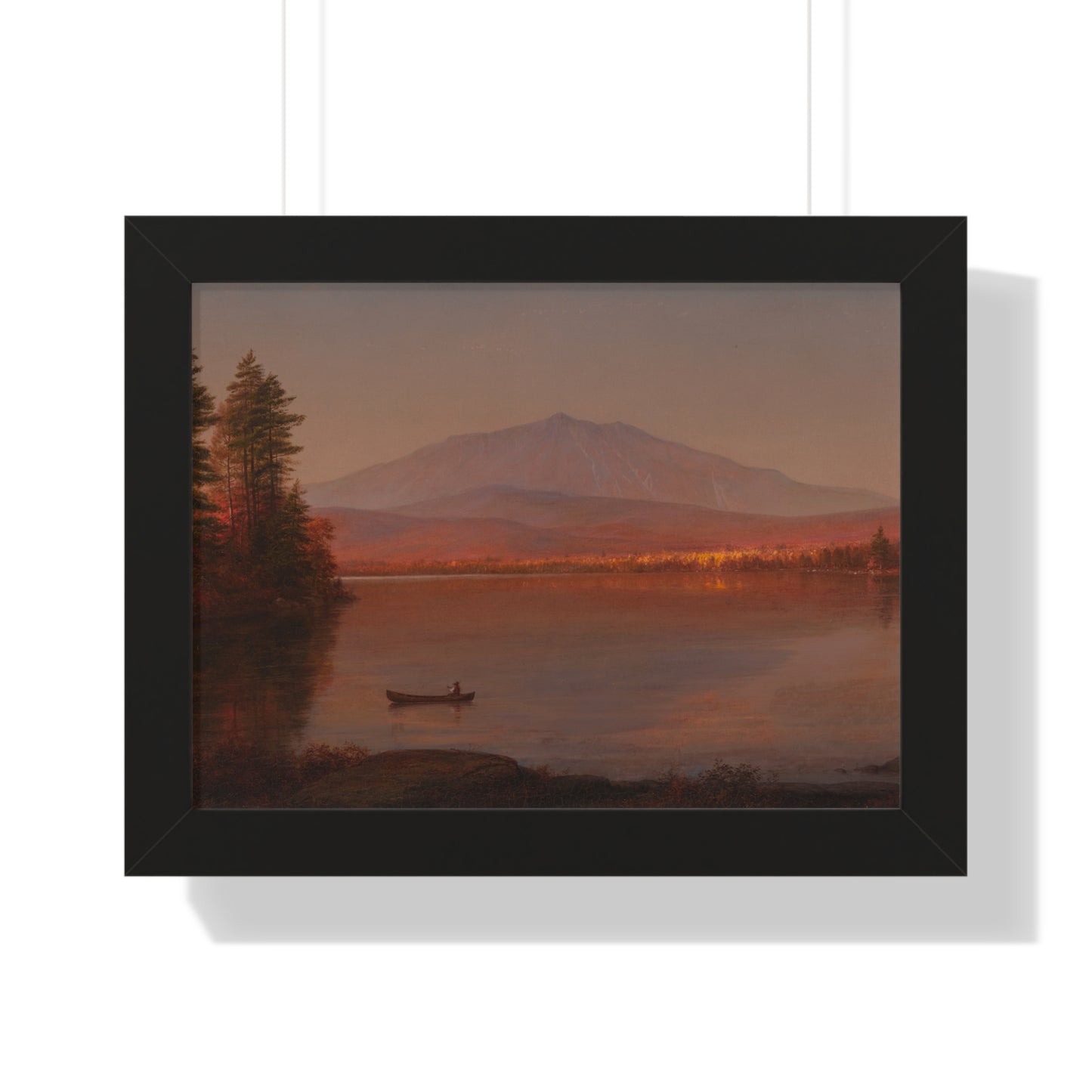 Mount Katahdin from Millinocket Camp by Frederic Edwin Church Serene Landscape Framed Poster | Wall Art, Home Decor, Nature Scene, Gift Idea, Office Decor, Rustic Style - PMA Store at the Portland Museum of Art, Maine