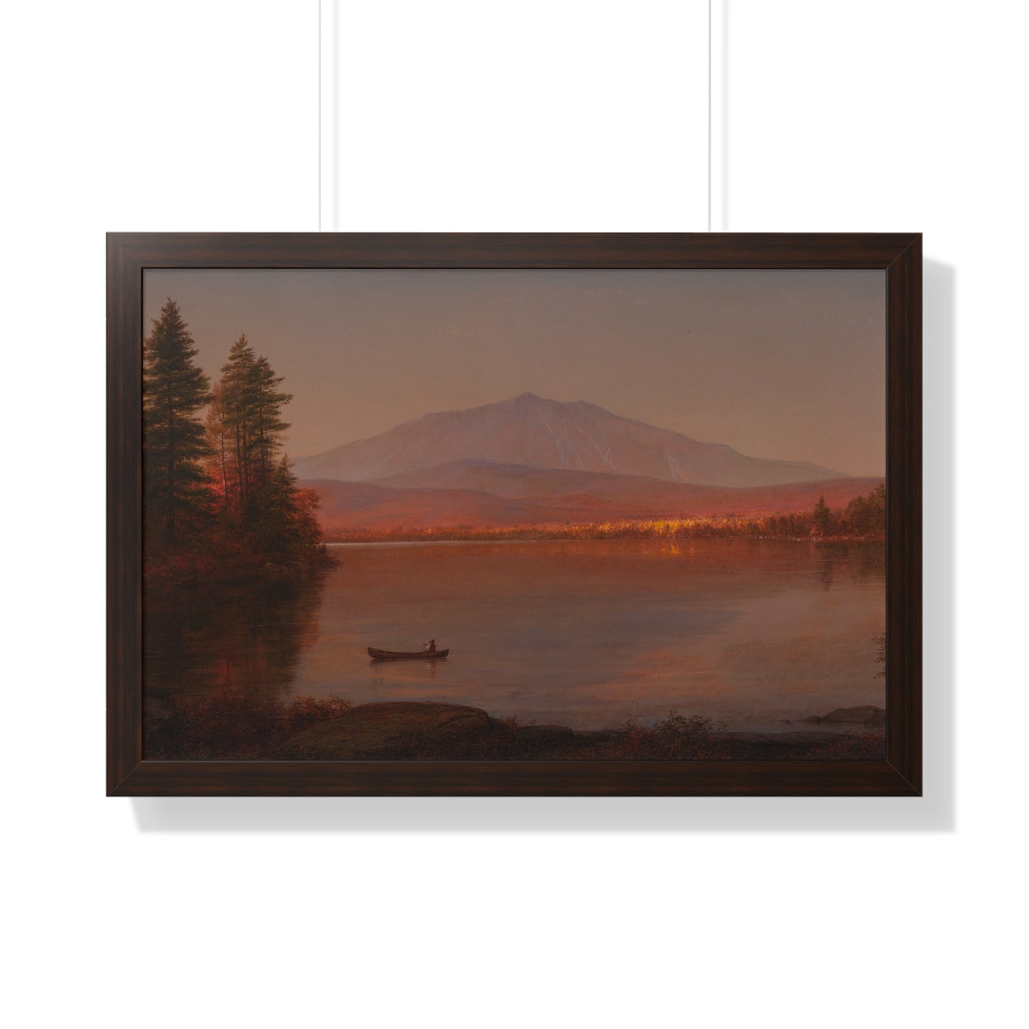 Mount Katahdin from Millinocket Camp by Frederic Edwin Church Serene Landscape Framed Poster | Wall Art, Home Decor, Nature Scene, Gift Idea, Office Decor, Rustic Style - PMA Store at the Portland Museum of Art, Maine