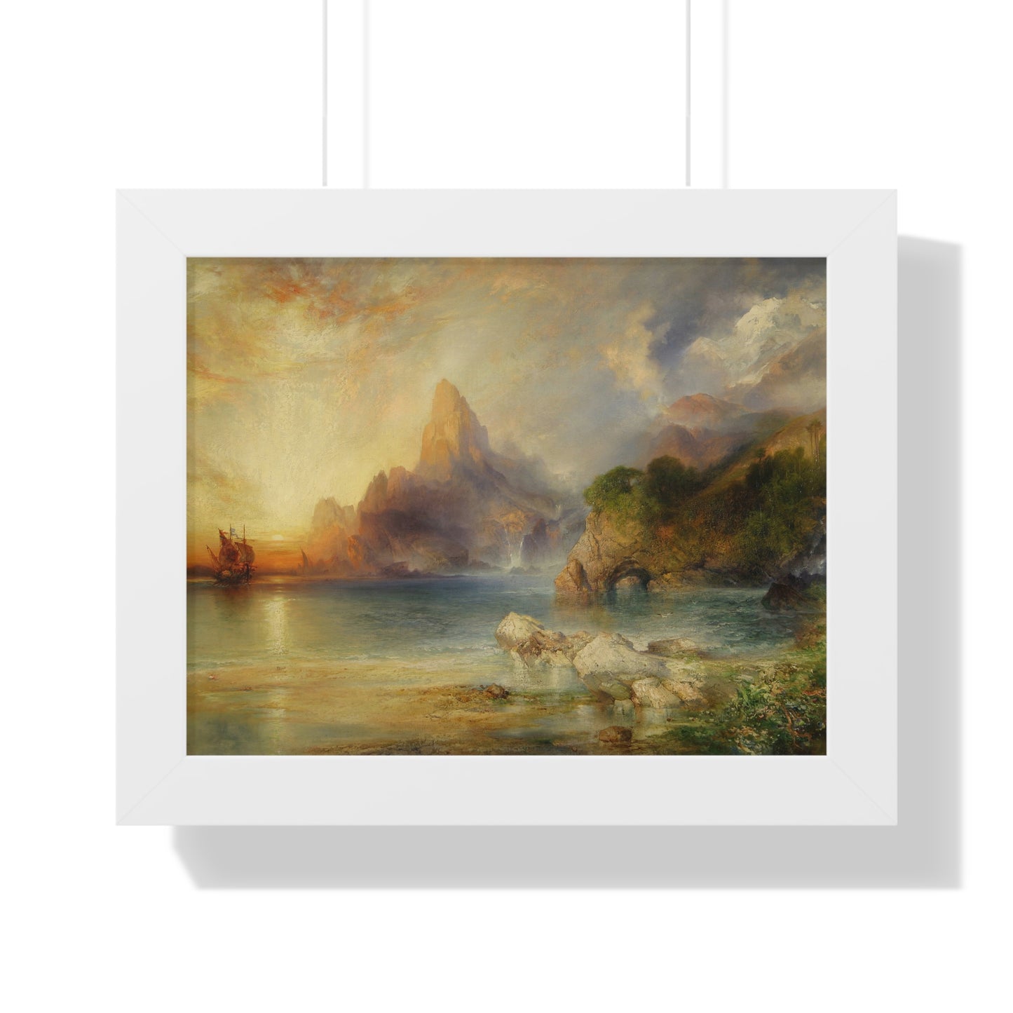 The Lotus Eaters, 1895 by Thomas Moran Framed Poster - Ideal Home Décor for Nature Lovers