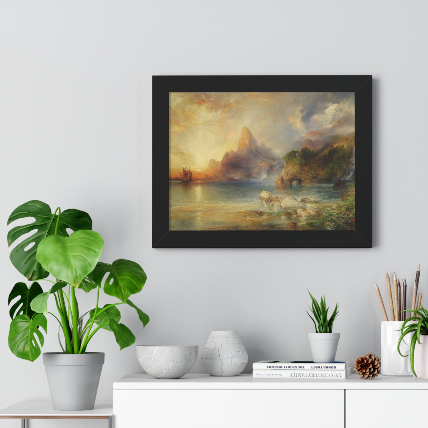 The Lotus Eaters, 1895 by Thomas Moran Framed Poster - Ideal Home Décor for Nature Lovers