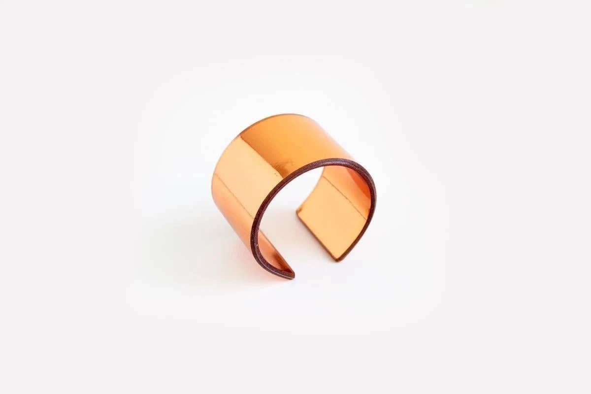 dconstruct - Ecoresin Cuff - Wide: Whisper Robin / M - PMA Store at the Portland Museum of Art, Maine