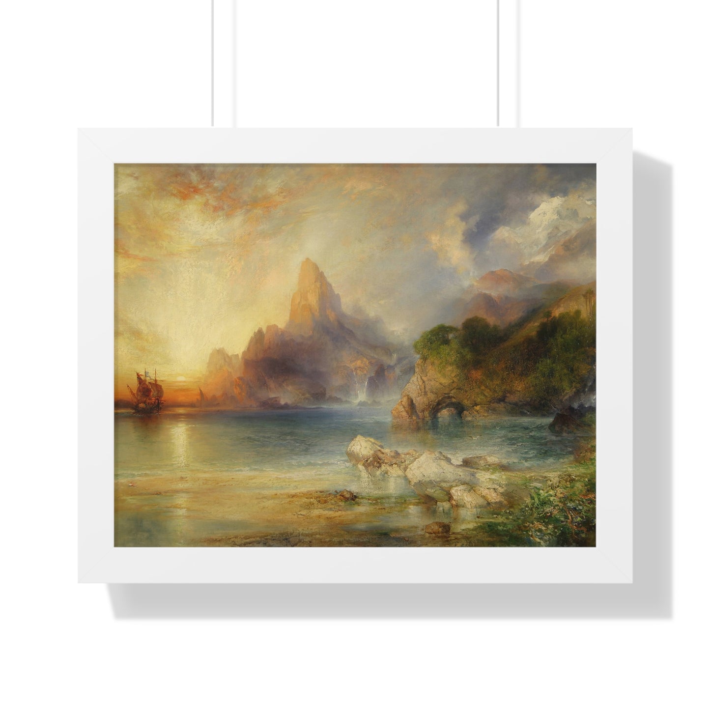 The Lotus Eaters, 1895 by Thomas Moran Framed Poster - Ideal Home Décor for Nature Lovers