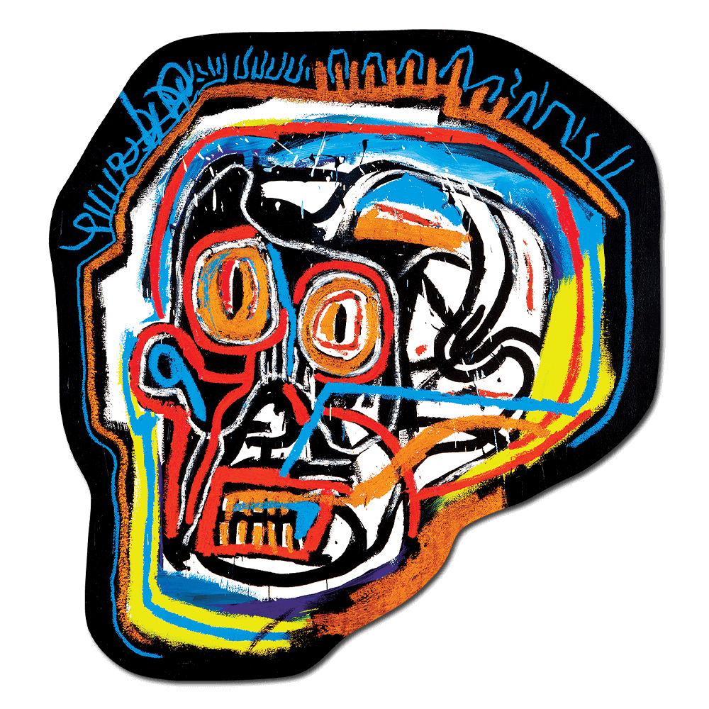 Apply Stickers - Big Head by Basquiat - Die-Cut Sticker - PMA Store at the Portland Museum of Art, Maine