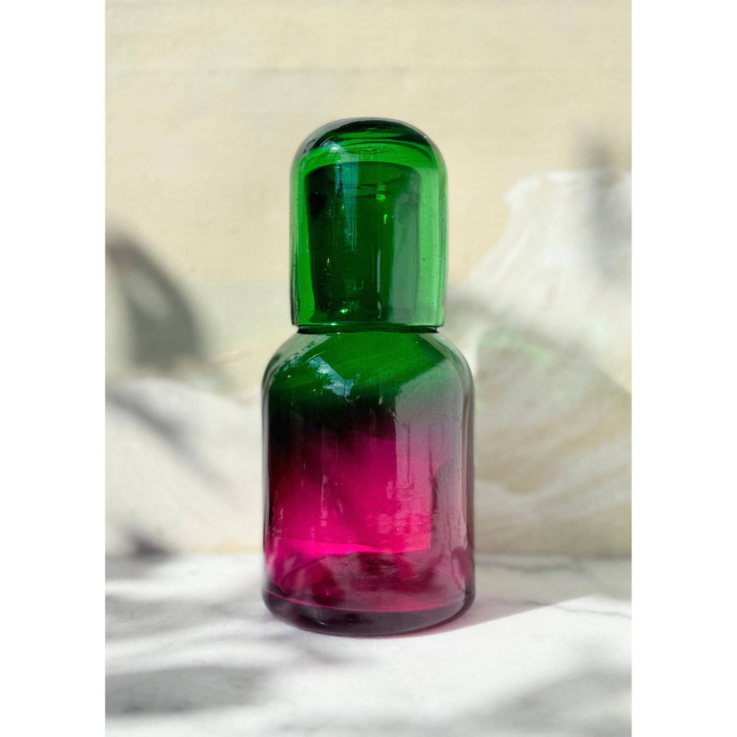 Fiushaverde Glass Carafe Bottle Set - For Bar or Nightstand - PMA Store at the Portland Museum of Art, Maine