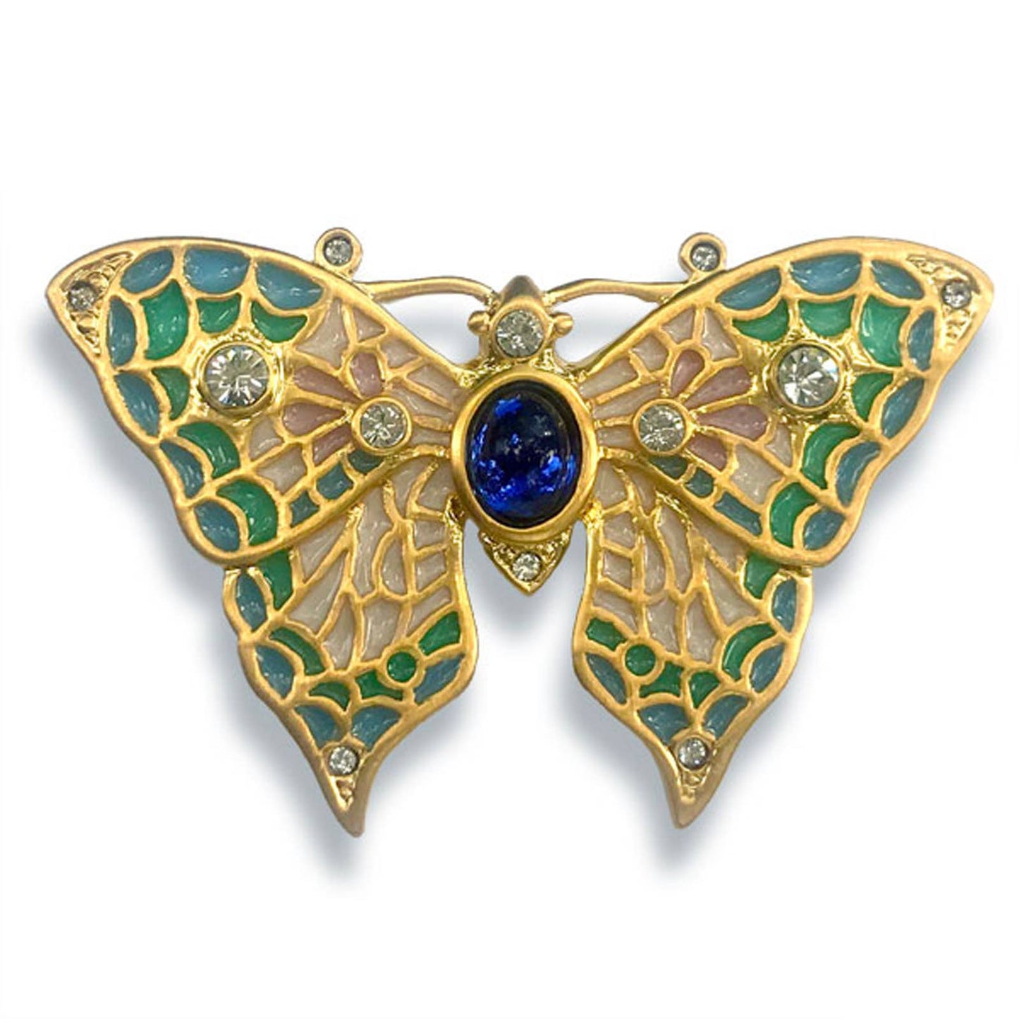 Jeweled Butterfly Pin/Pendant - PMA Store at the Portland Museum of Art, Maine