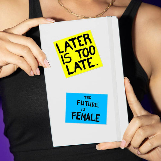 Later is Too Late by Sam Durant - Die-Cut Sticker - PMA Store at the Portland Museum of Art, Maine