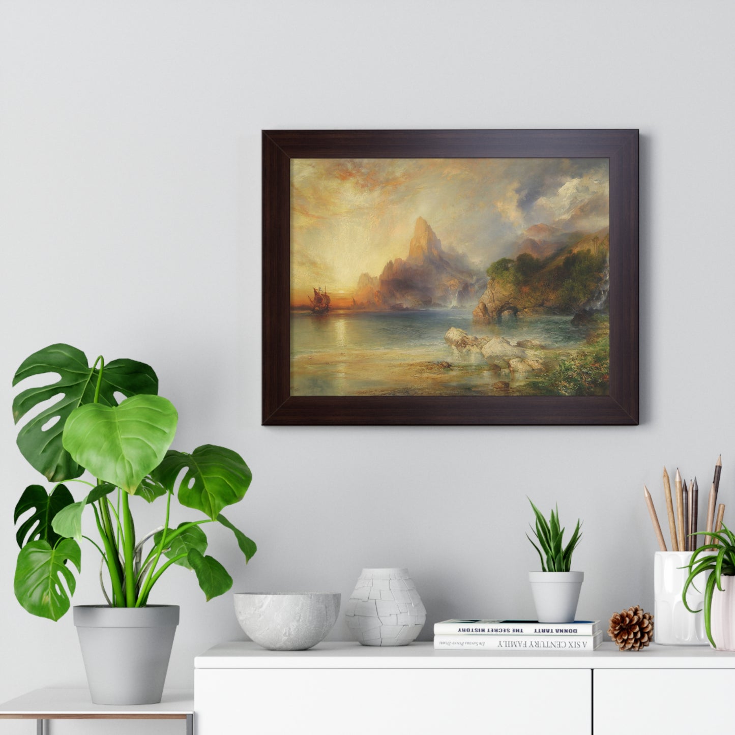 The Lotus Eaters, 1895 by Thomas Moran Framed Poster - Ideal Home Décor for Nature Lovers