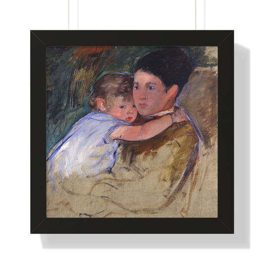 Anne and her Nurse, circa 1897, by Mary Cassatt Framed Poster - PMA Store at the Portland Museum of Art, Maine