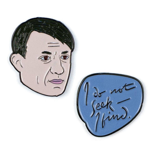 Unemployed Philosophers Guild - Picasso and Quote Enamel Pin Set - PMA Store at the Portland Museum of Art, Maine