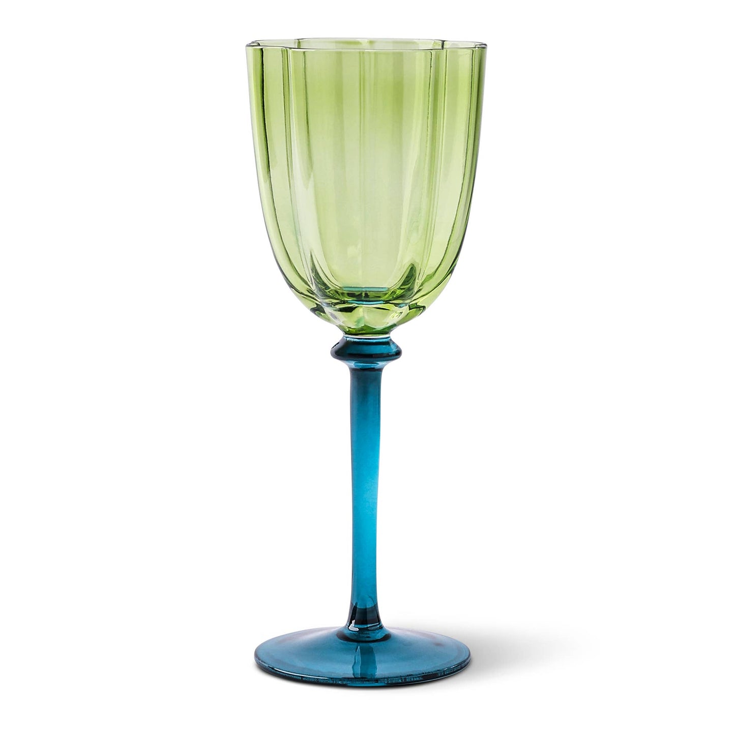 Core Home - 10.1oz Two Tone Wine Glass - Teal and Green. - PMA Store at the Portland Museum of Art, Maine