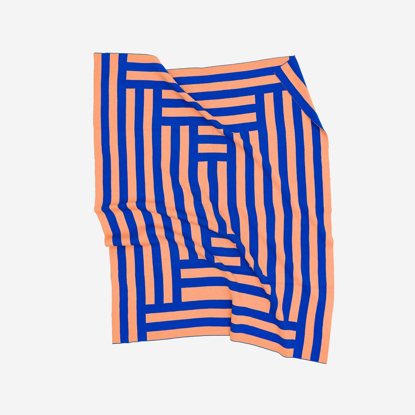 Columns Throw: Cobalt - PMA Store at the Portland Museum of Art, Maine