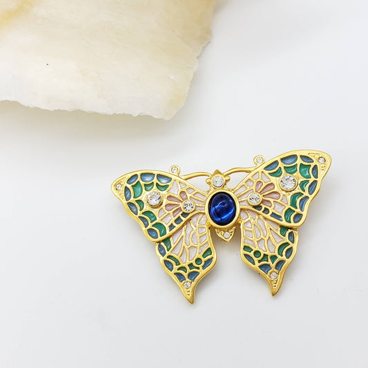 Jeweled Butterfly Pin/Pendant - PMA Store at the Portland Museum of Art, Maine