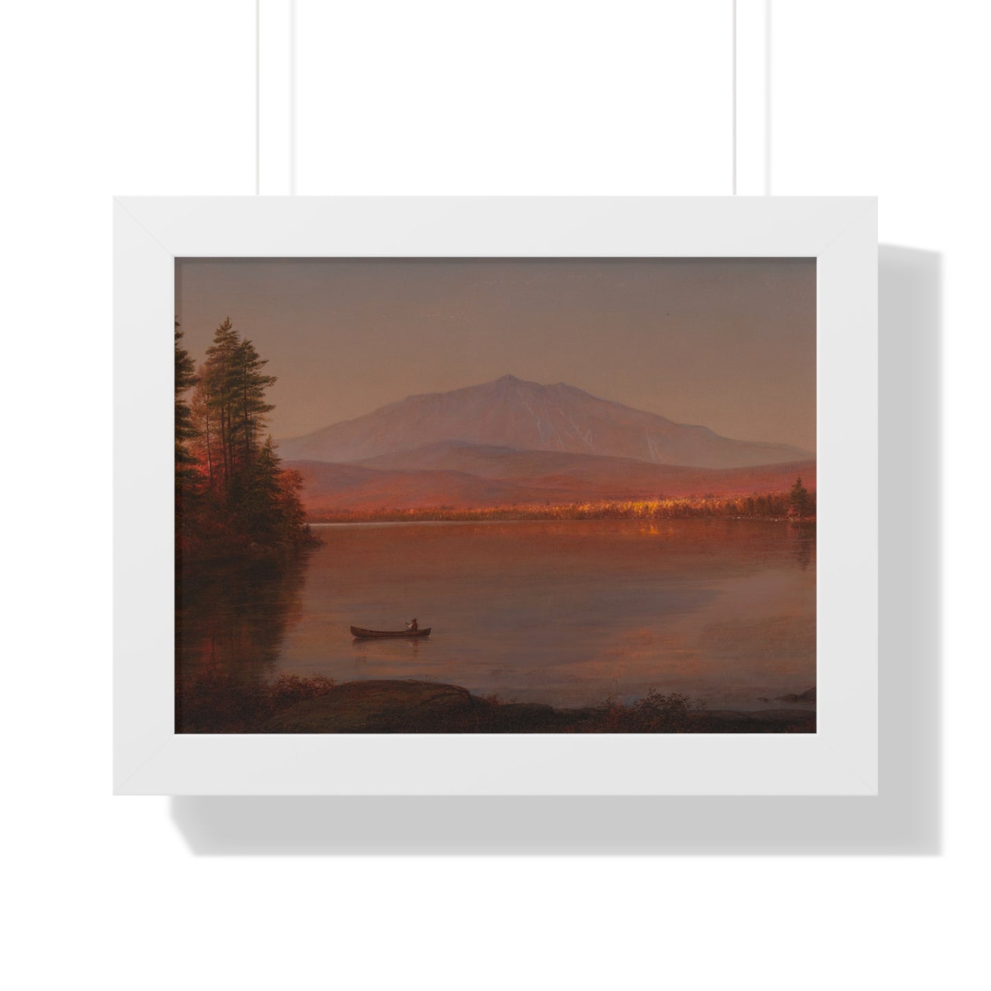 Mount Katahdin from Millinocket Camp by Frederic Edwin Church Serene Landscape Framed Poster | Wall Art, Home Decor, Nature Scene, Gift Idea, Office Decor, Rustic Style - PMA Store at the Portland Museum of Art, Maine