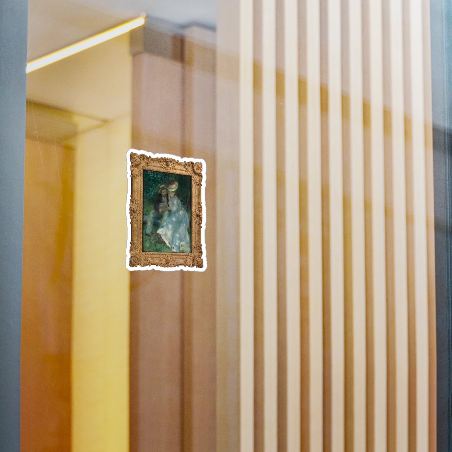 Pierre-Auguste Renoir Vinyl Decal Sticker - Framed Couple Design - PMA Store at the Portland Museum of Art, Maine