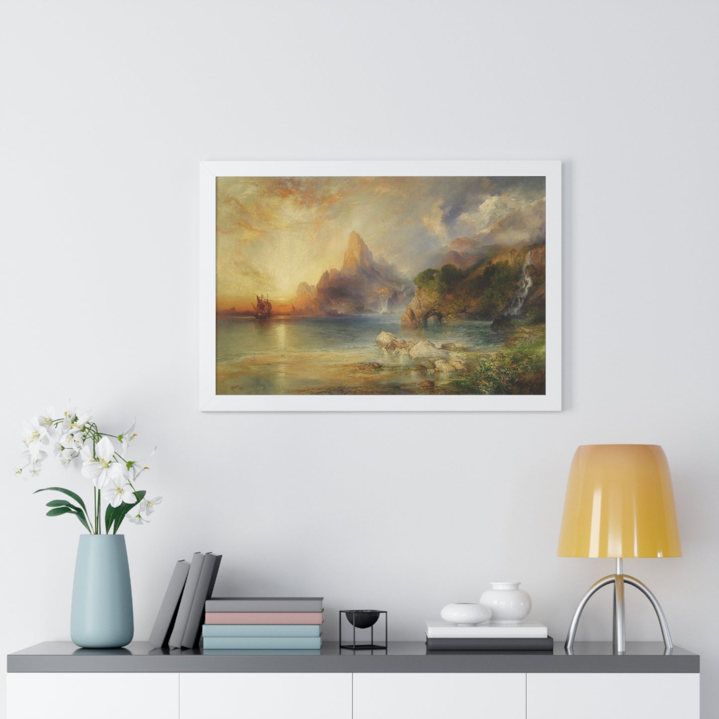 The Lotus Eaters, 1895 by Thomas Moran Framed Poster - Ideal Home Décor for Nature Lovers