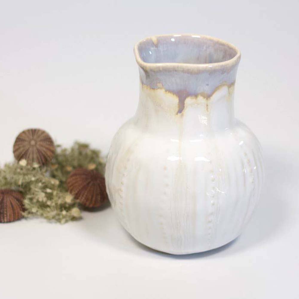 Alison Evans Ceramics - Shell Texture Creamer: Mint & Tortoise