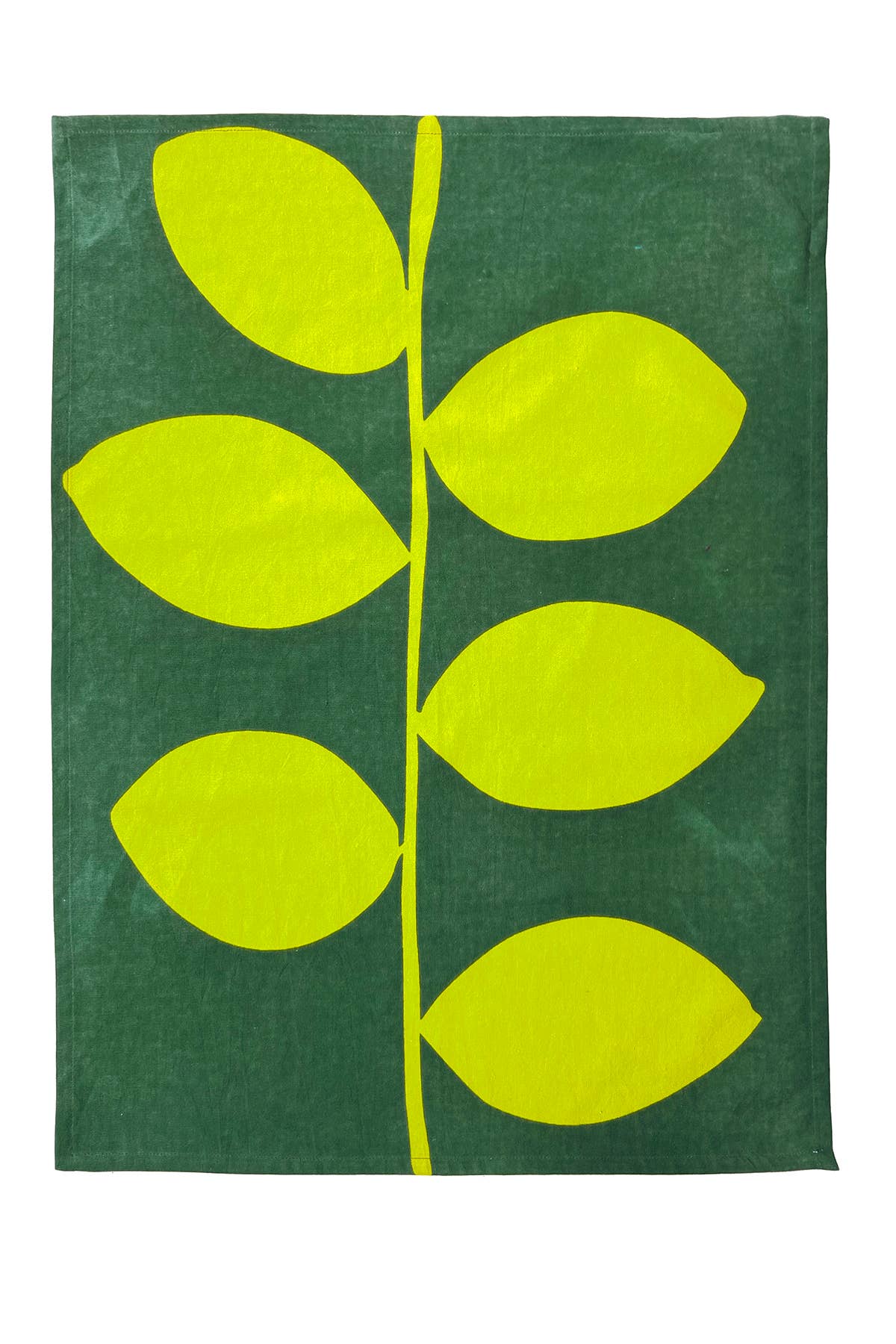 See Design - Tea Towels (Set of 2): Small Totem Aqua/Citron - PMA Store at the Portland Museum of Art, Maine
