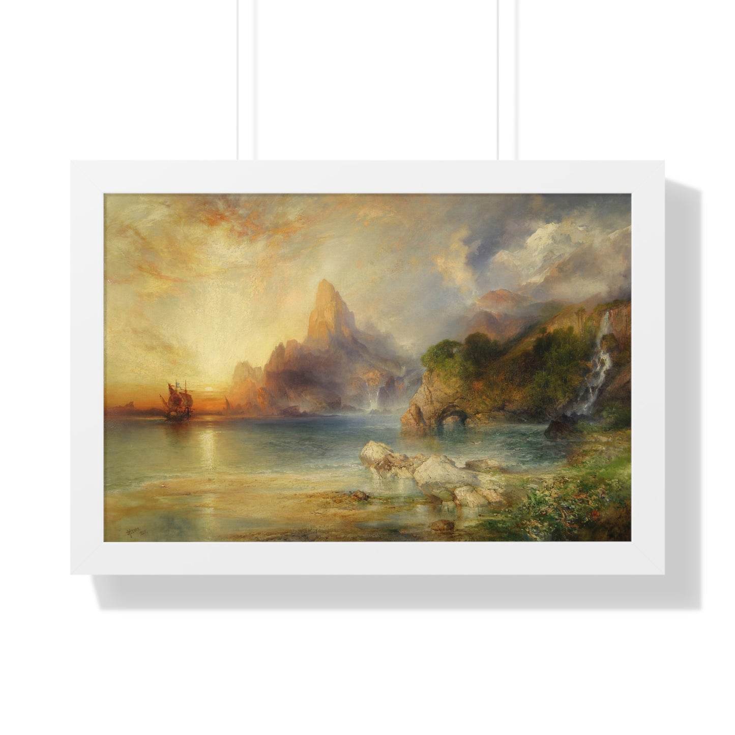 The Lotus Eaters, 1895 by Thomas Moran Framed Poster - Ideal Home Décor for Nature Lovers