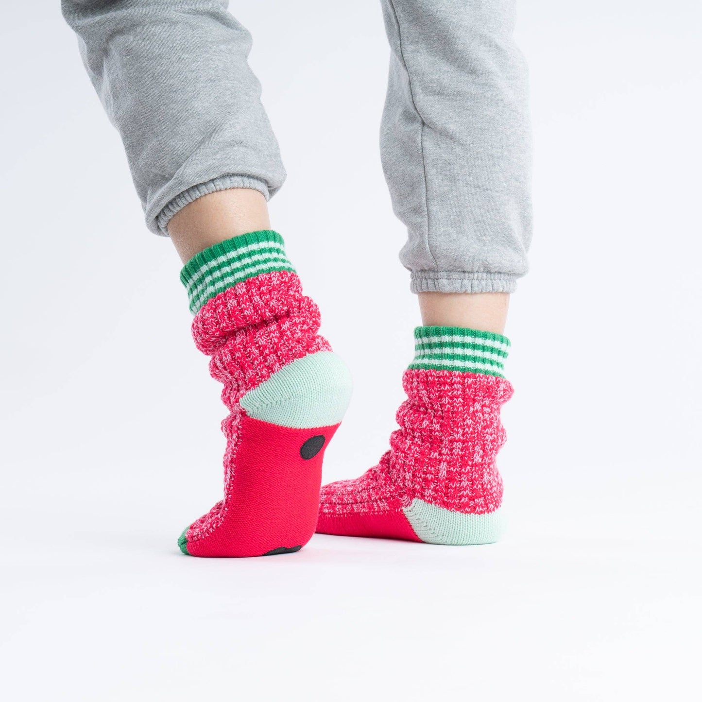 Varsity Knit House Socks: Golden Olive / S/M - W 6-9<br>M 5-7.5 - PMA Store at the Portland Museum of Art, Maine