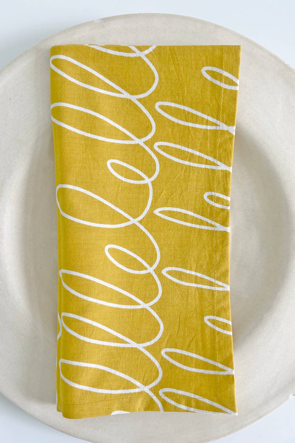 Napkins (Set of 4): Grasses Moss/Hunter - PMA Store at the Portland Museum of Art, Maine