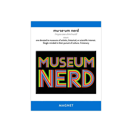 Museum Nerd Classic Black Magnet: None (Loose) - PMA Store at the Portland Museum of Art, Maine