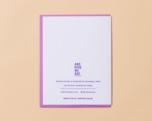 Birth (of Venus) Day Letterpress Birthday Greeting Card- Made in USA - PMA Store at the Portland Museum of Art, Maine