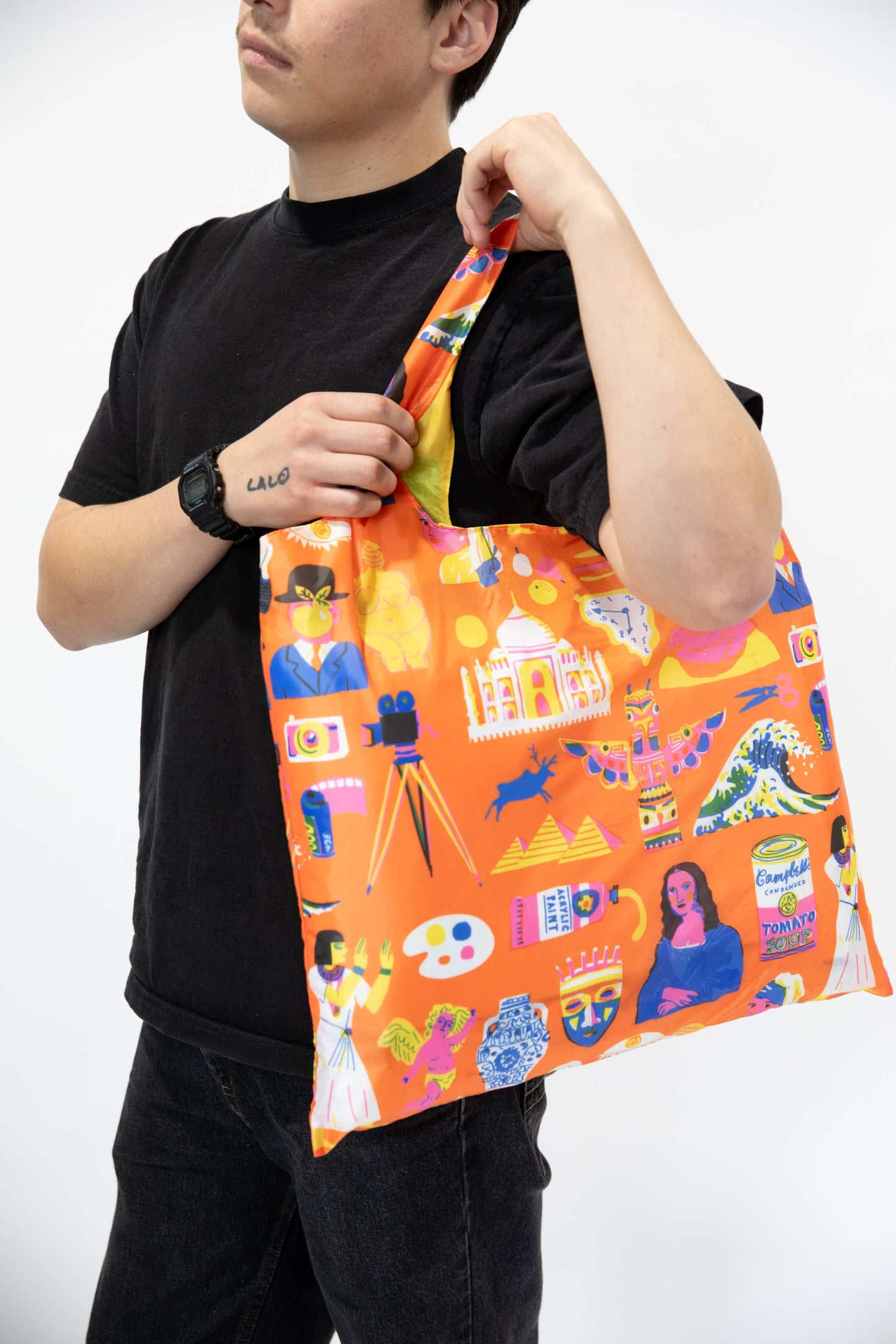 Yellow Owl Workshop - Art History Art Sack by The Printed Peanut - Reusable Tote - PMA Store at the Portland Museum of Art, Maine