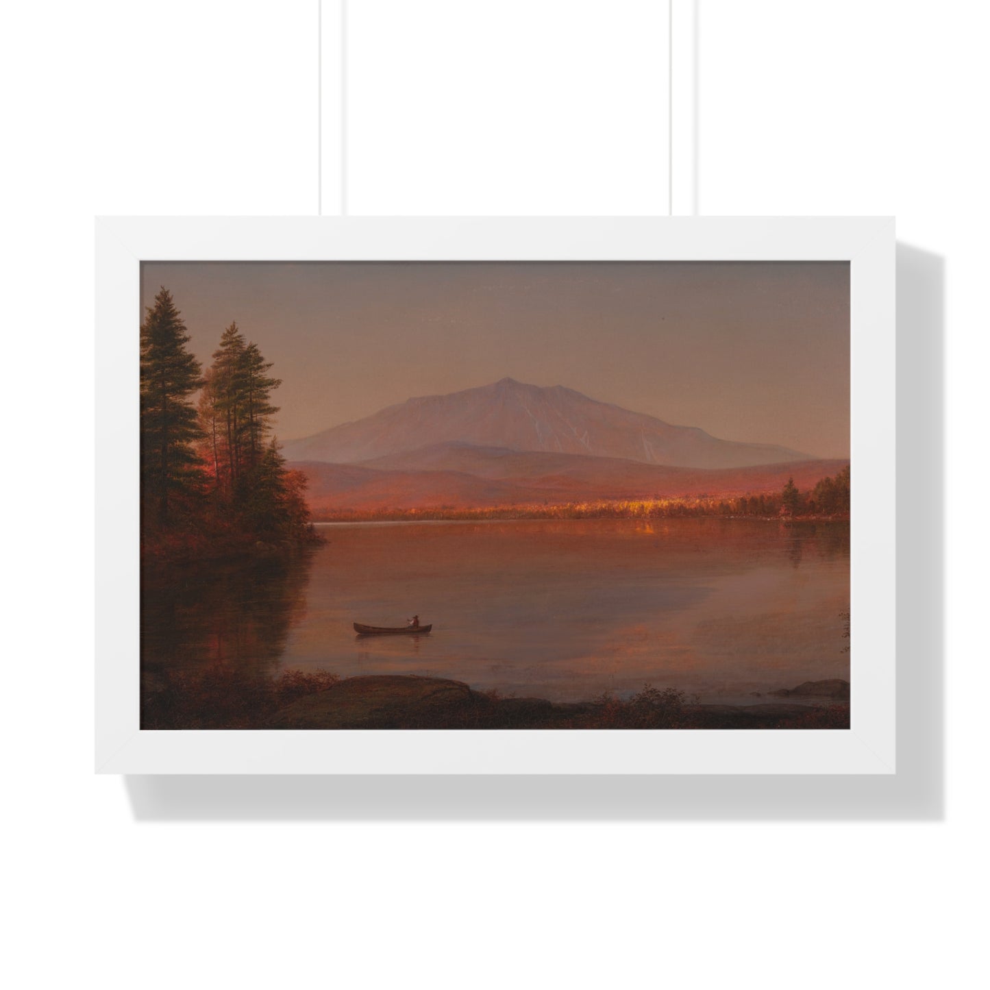 Mount Katahdin from Millinocket Camp by Frederic Edwin Church Serene Landscape Framed Poster | Wall Art, Home Decor, Nature Scene, Gift Idea, Office Decor, Rustic Style - PMA Store at the Portland Museum of Art, Maine