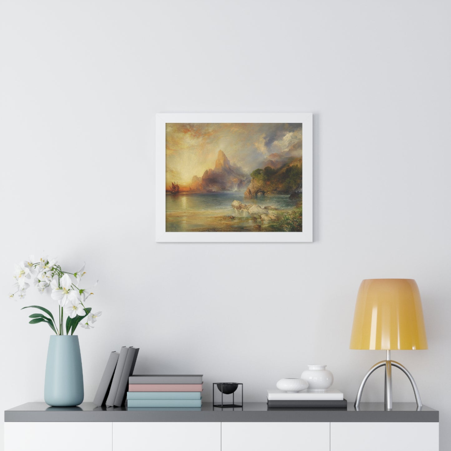 The Lotus Eaters, 1895 by Thomas Moran Framed Poster - Ideal Home Décor for Nature Lovers