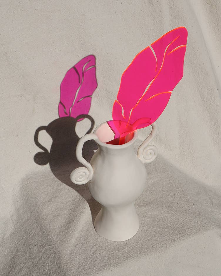 Banana Palm Stem: See-thru Hot Pink - PMA Store at the Portland Museum of Art, Maine