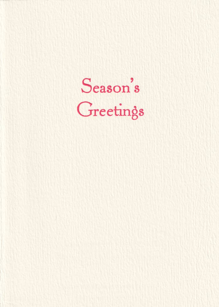 Saturn Press - Winter Sunshine - Greeted: Unsleeved - PMA Store at the Portland Museum of Art, Maine