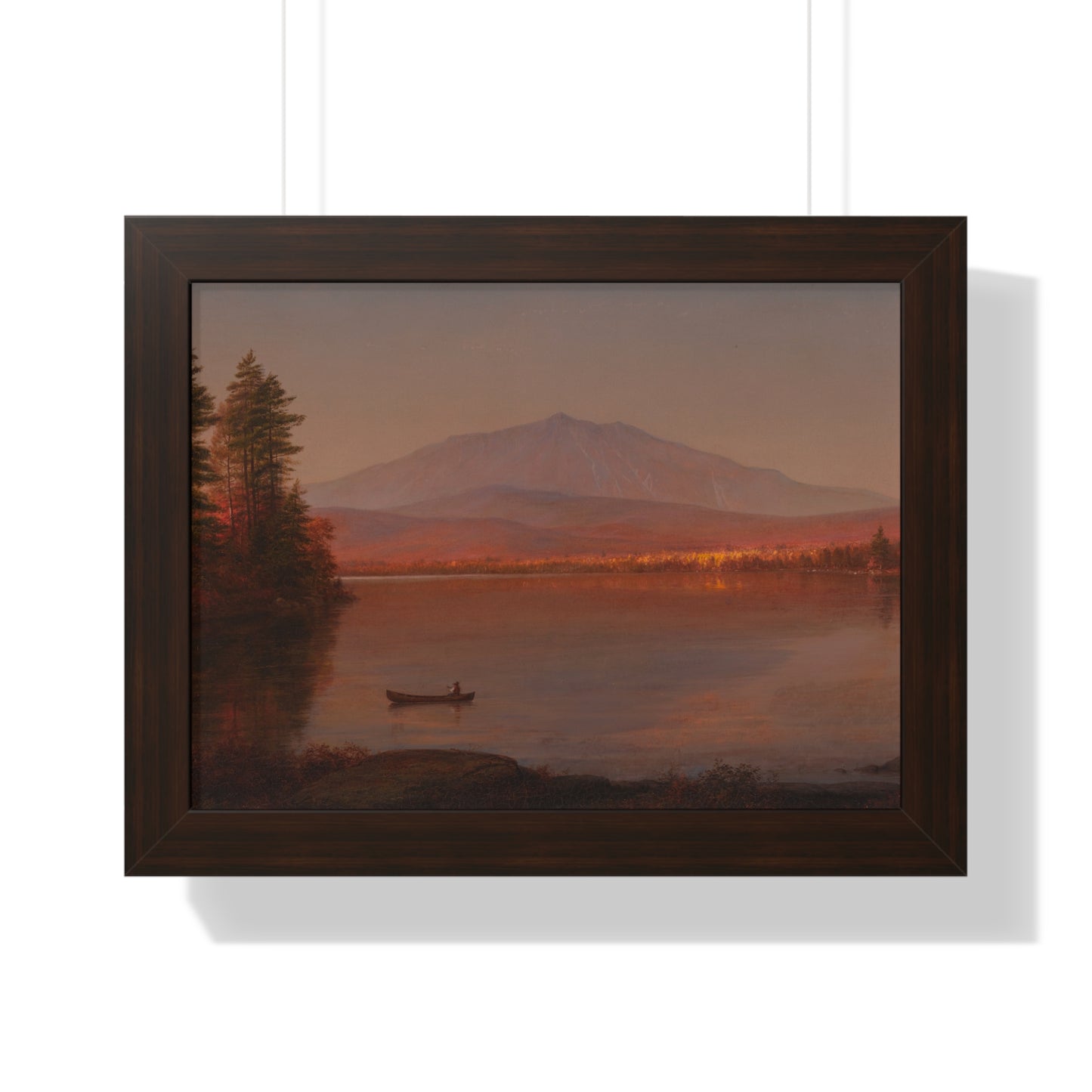 Mount Katahdin from Millinocket Camp by Frederic Edwin Church Serene Landscape Framed Poster | Wall Art, Home Decor, Nature Scene, Gift Idea, Office Decor, Rustic Style - PMA Store at the Portland Museum of Art, Maine